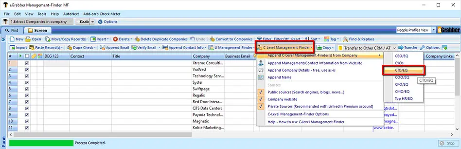 Update C-suite Information for CRM accounts
